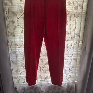 Women's Red Straight Leg Pants